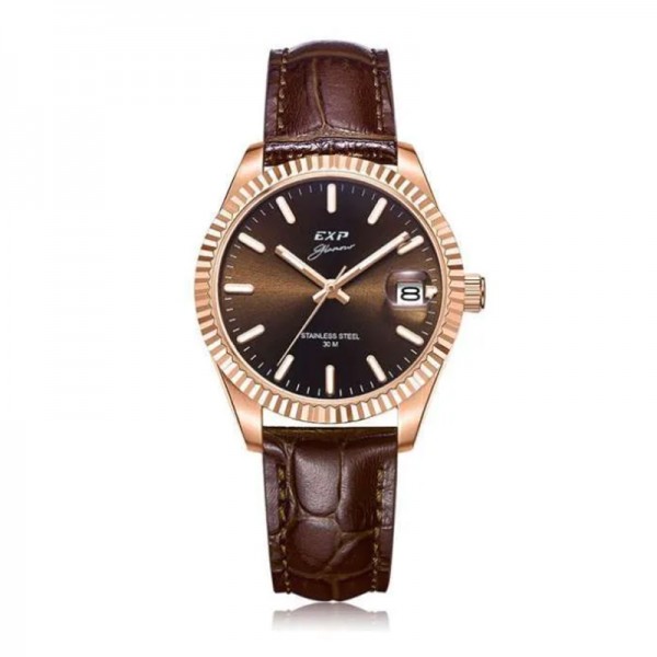 Expedition 6865 Rosegold Brown Leather Lady LDLRGBO